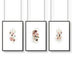 Bathroom chic prints | set of 3 framed wall art