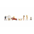Artists (2) and Nude Models (4) Terrarium Figure Set 15948