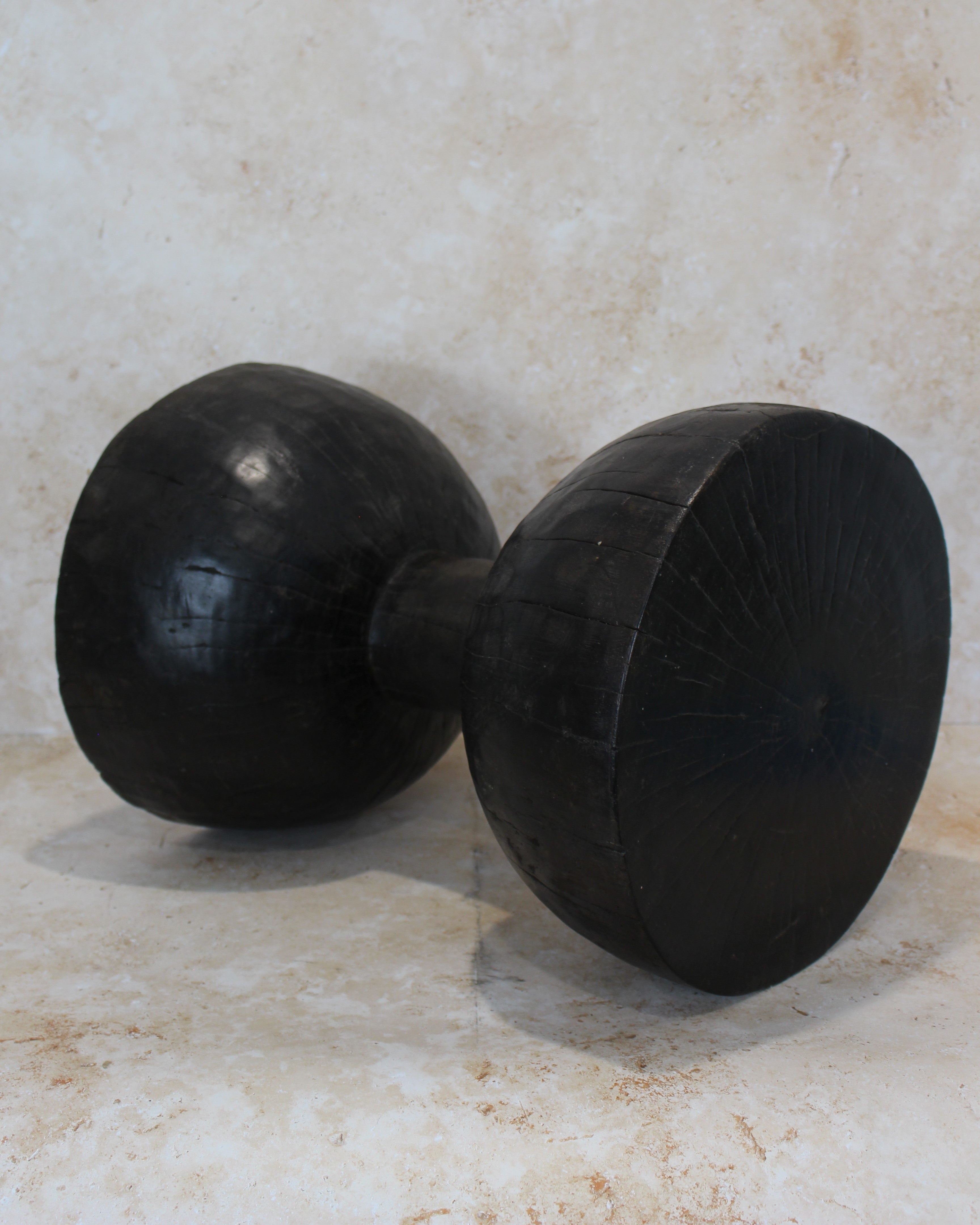 Tapered Wood Side Table - Cameroon - 93.3