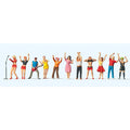 Open Air Concert Goers (11) Terrarium Figure Set 10551
