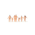 Family on the Nudist Beach (7) Terrarium Figures 0212533