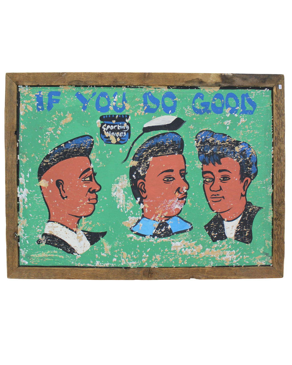 Vintage African Barber Sign - 138.1
