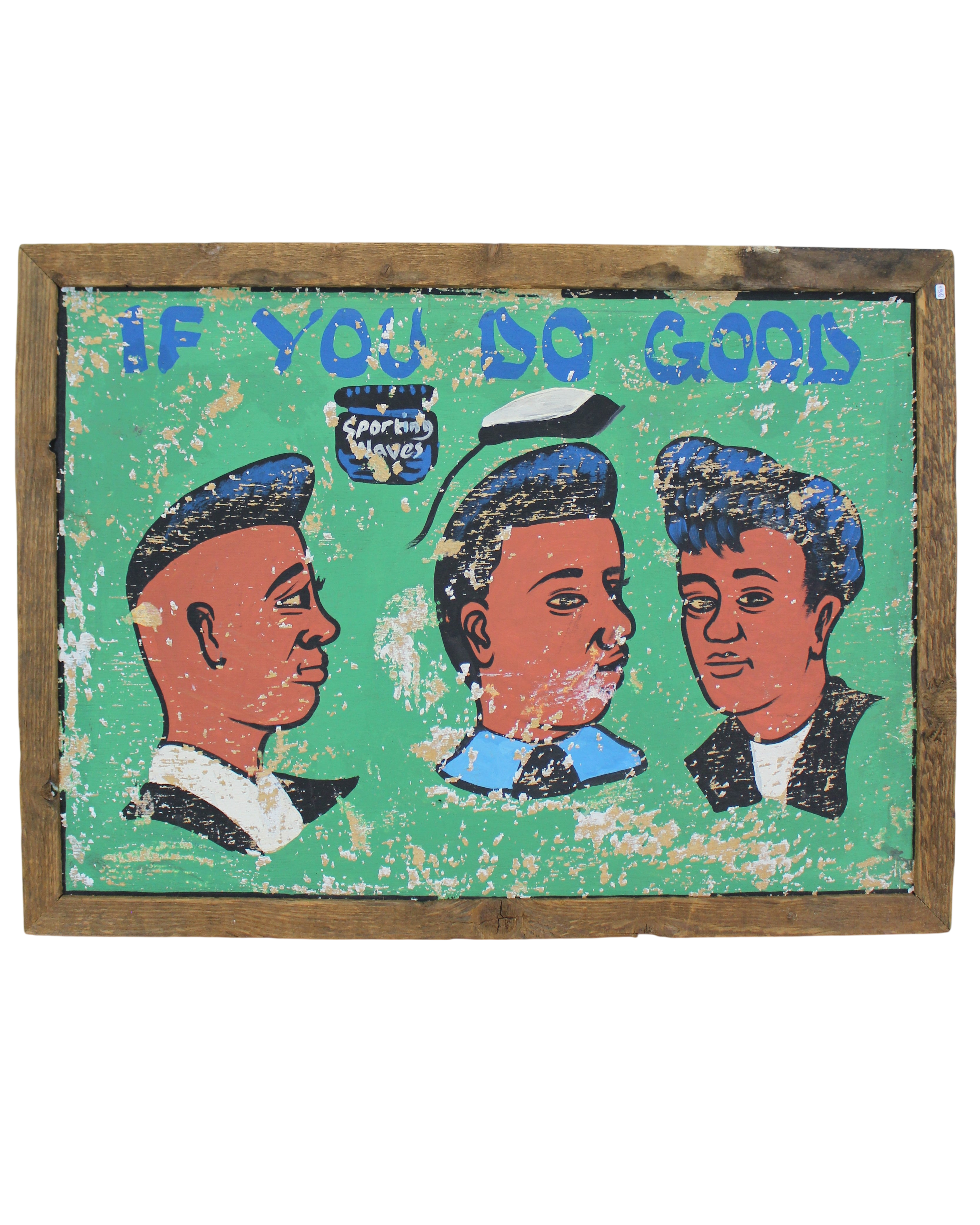 Vintage African Barber Sign - 138.1