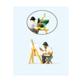 Landscape Painter Terrarium Figures 28050
