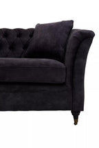 3 Seater Grey Velvet Sofa | Sabrina