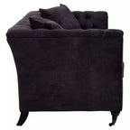 3 Seater Grey Velvet Sofa | Sabrina