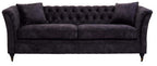 3 Seater Grey Velvet Sofa | Sabrina