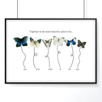 Xmas decor for front door | Family wall art print