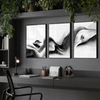 Set of Three Framed Wall Art | Set of 3 Asian Inspired Wall art Prints