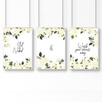 Wall art bathroom | set of 3 framed bathroom prints