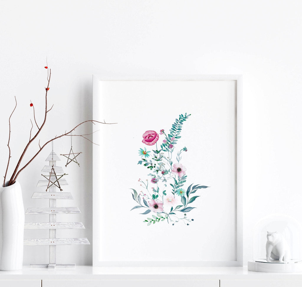 Prints for bedroom walls | set of 3 Shabby Chic wall art