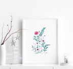 Prints for bedroom walls | set of 3 Shabby Chic wall art