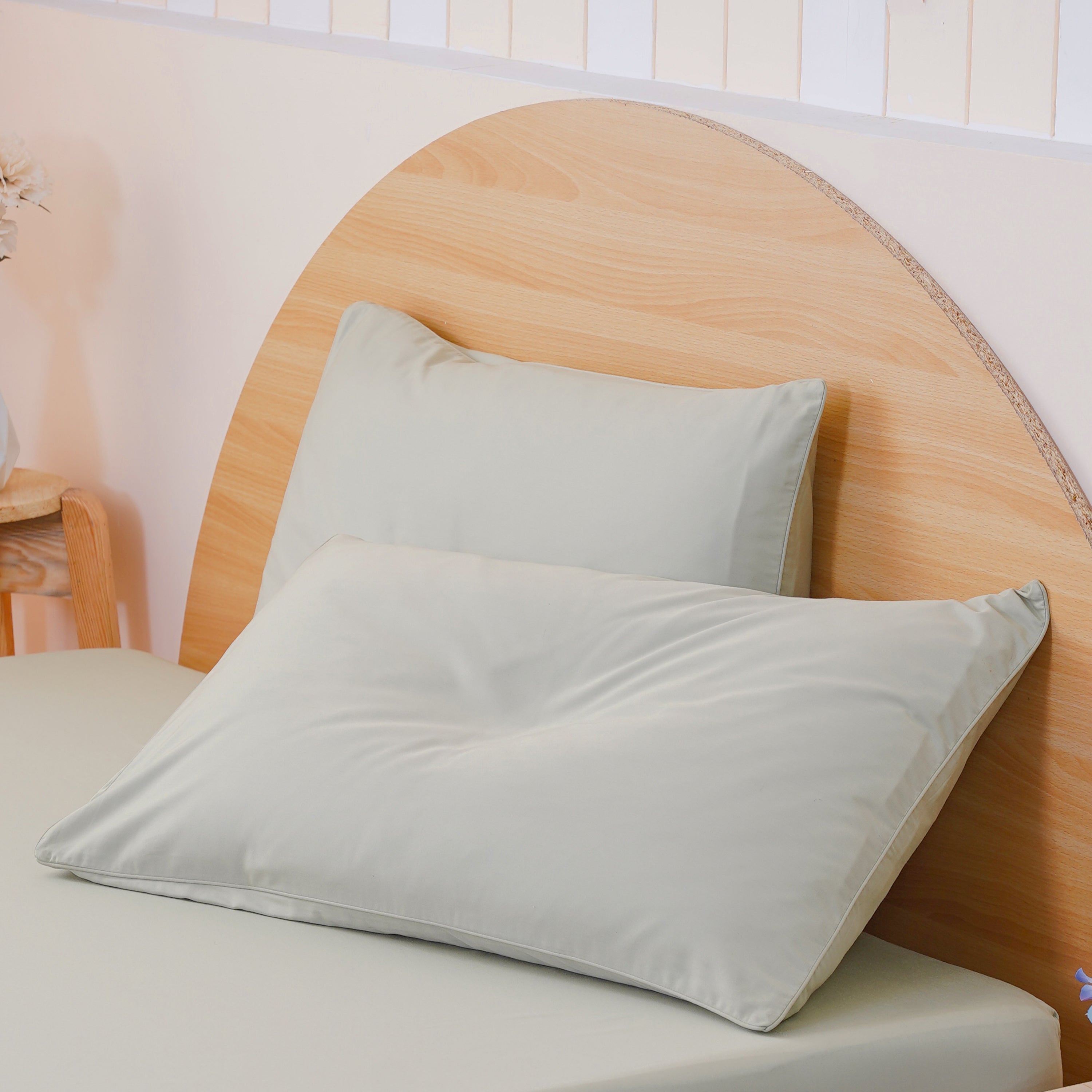 Ackly Bamboo - Sage Green Duvet Cover, Fitted Sheet & Pillowcases Set