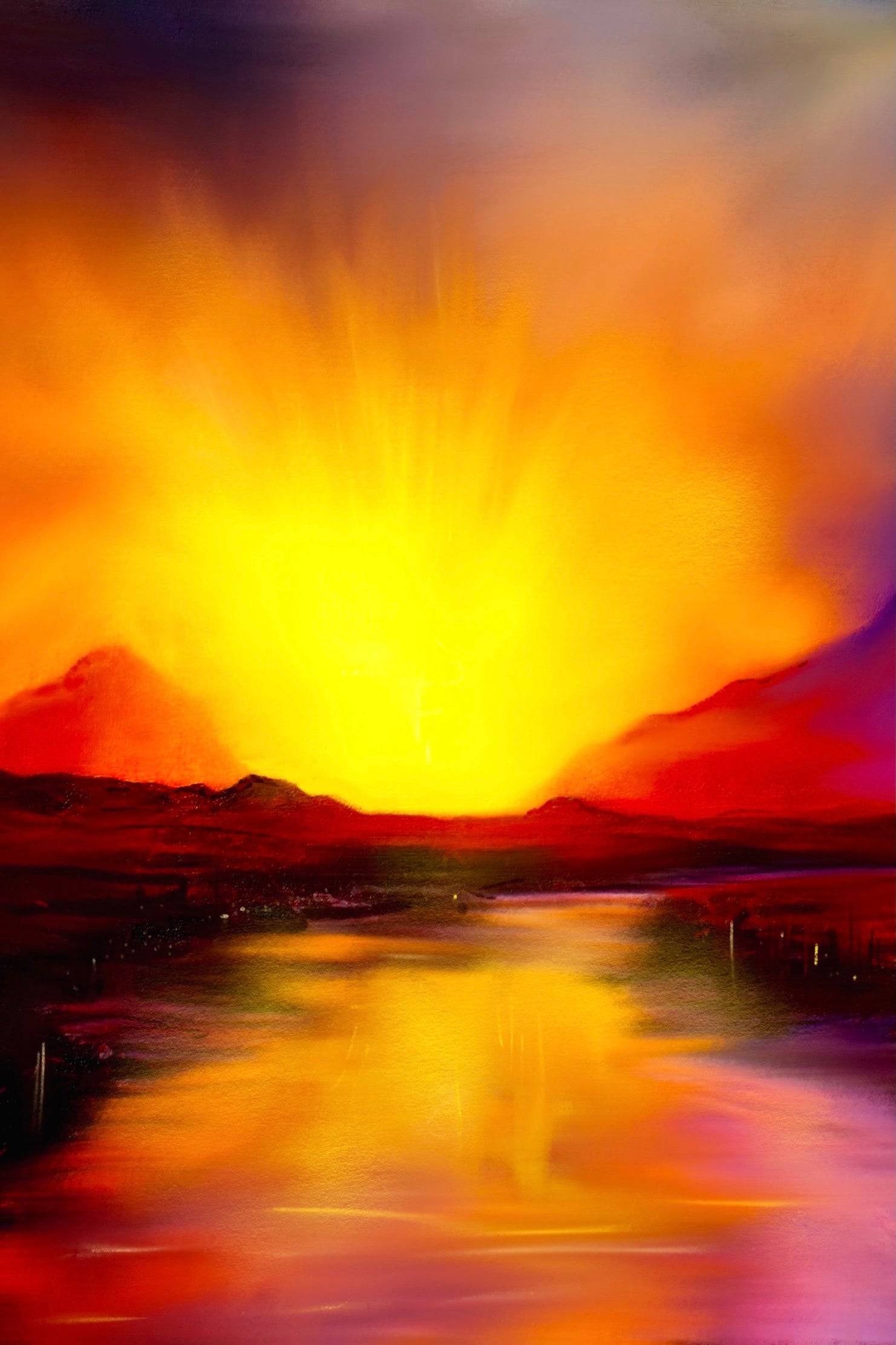 Skye Sunset | Statement Interior Wall Art from Scotland