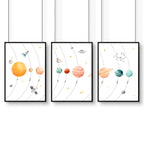 Space Posters | Set of 3 wall art prints