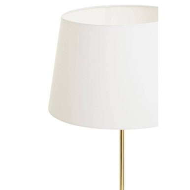 Stockholm Shiny Brass Tapered Floor Lamp - Nest UK