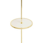 Stockholm Shiny Brass Tapered Floor Lamp - Nest UK