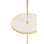 Stockholm Shiny Brass Tapered Floor Lamp - Nest UK