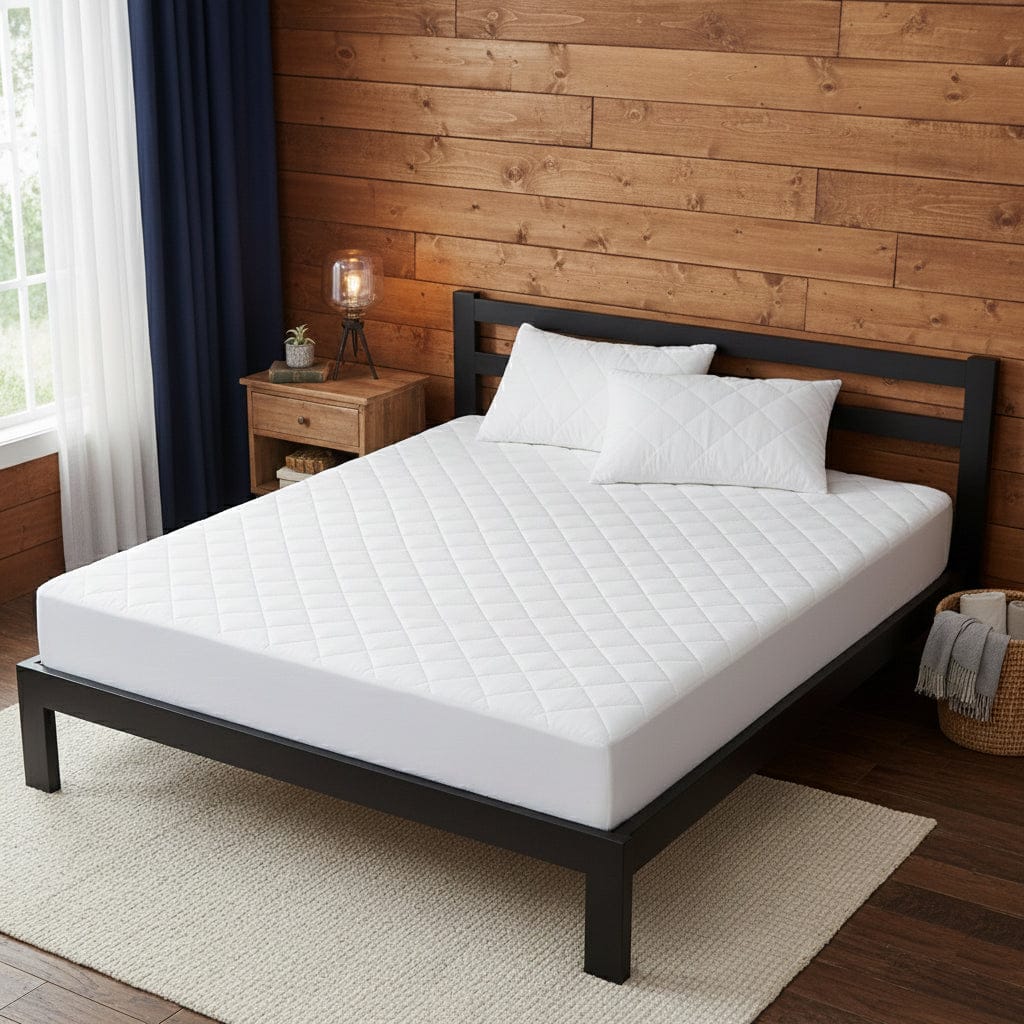 OLIVIA ROCCO Quilted Extra Deep Mattress Protector Microfibre Top Waterproof Reverse Elasticated Side Skirt All Bed Sizes Durable