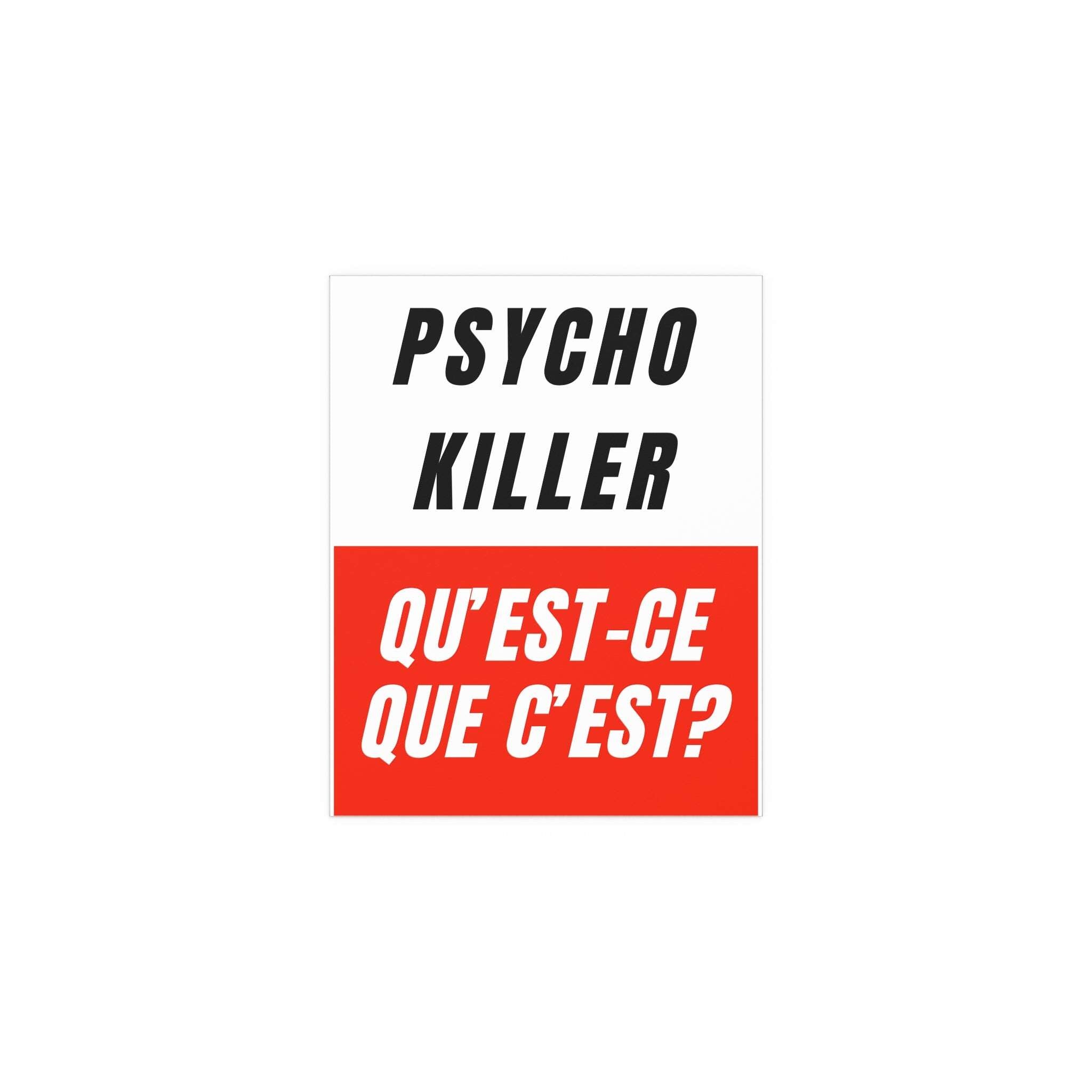 Talking Heads - Psycho Killer Print - Nest UK