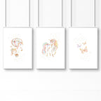 Unicorn Wall Art | Set of 3 wall art prints