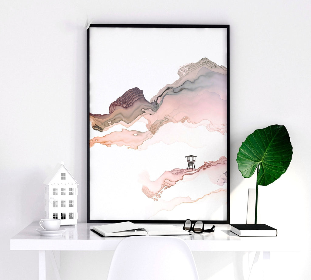 Wall art seaside | set of 3 framed wall art prints