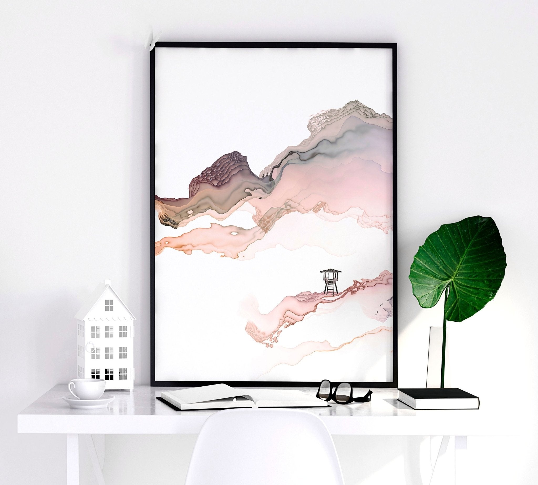 Wall art seaside | set of 3 framed wall art prints