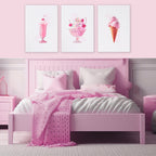Wall Art Cool For Girls | Set of 3 Pop Wall art Prints