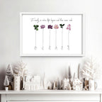 Family tree picture frame wall art print