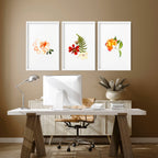 Shabby chic decor | set of 3 wall art prints for home office