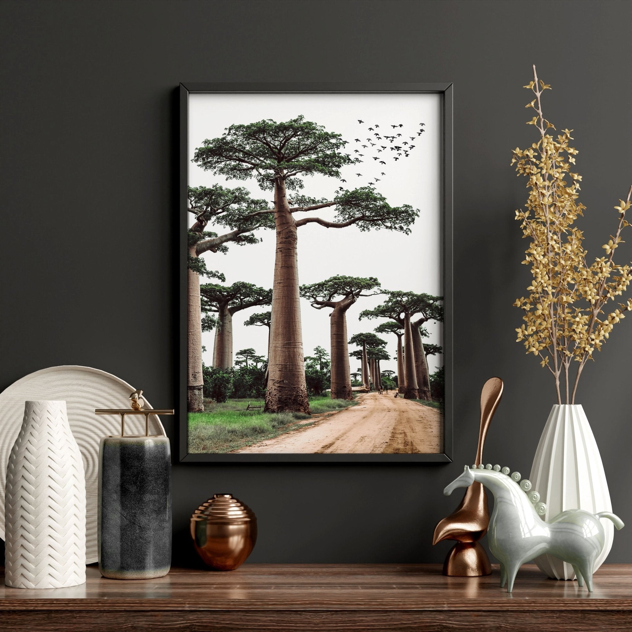 Wall Art For Living Room Canvas | Set of 3 African Wildlife Wall art Prints