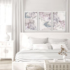 Wall art in bedrooms | set of 3 prints