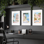 Wall Art Large | Set of 3 Beach Decor Wall art Prints