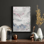 Wall Art Living Room Large | Set of 3 Chinoiserie Wall art Prints