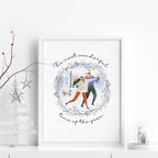 Festive Holiday Christmas wall art print