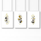 Wall decor for the bathroom | set of 3 Shabby Chic wall prints
