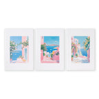 Wall Paintings In Living Room | Set of 3 Beach Decor Wall art Prints