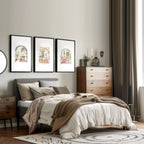 Wall Pictures With Frames | Set of 3 Moroccan Inspired Wall art Prints