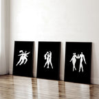 Wall Prints And Posters | Set of 3 Boho Women Wall art Prints