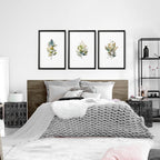 Watercolour Botanical | Set of 3 wall art prints