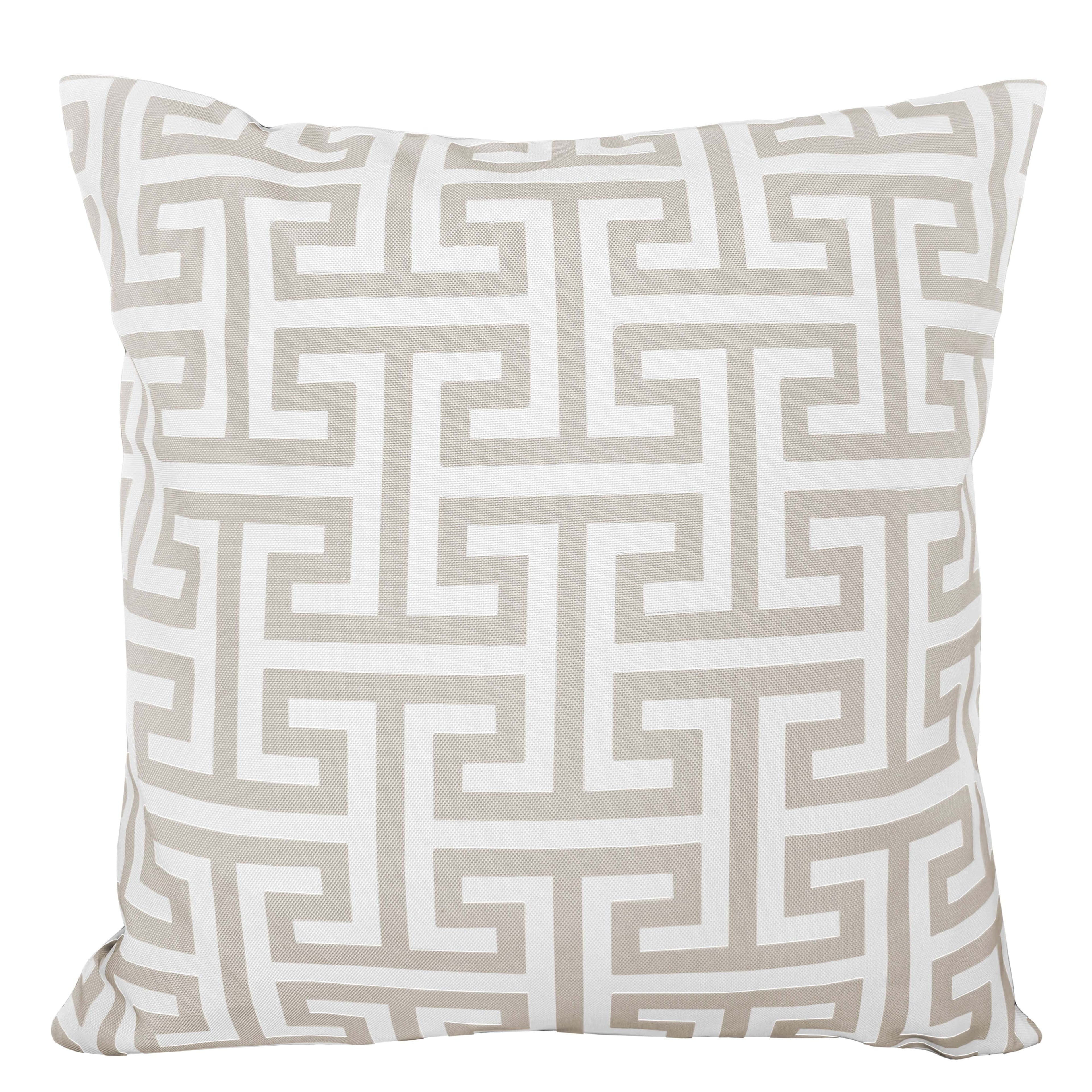 Waterproof Breathable Milano Natural Hollowfibre Filled Cushions 43x43cm for Outdoor Garden Bench Sofa or Indoor Use by OLIVIA ROCCO