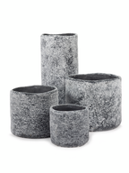 Grey Black Ancient Pot M