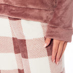 OLIVIA ROCCO Womens Buffalo Check Fleece Ultra Soft Pajama Set Long Sleeve Top And Bottoms Cozy Winter Lounge Wear Various Sizes