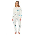 OLIVIA ROCCO Womens Soft Fleece Pyjama Set With Long Sleeve Penguins And Polar Bears Print Warm Cozy Loungewear Sleepwear For Ladies