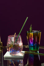 Set of 4 Tumbler Glasses | Frosted Deco