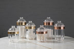 Large Rose Gold Acrylic Storage Jar | Guan