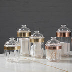 Medium Rose Gold Acrylic Storage Jar | Guan